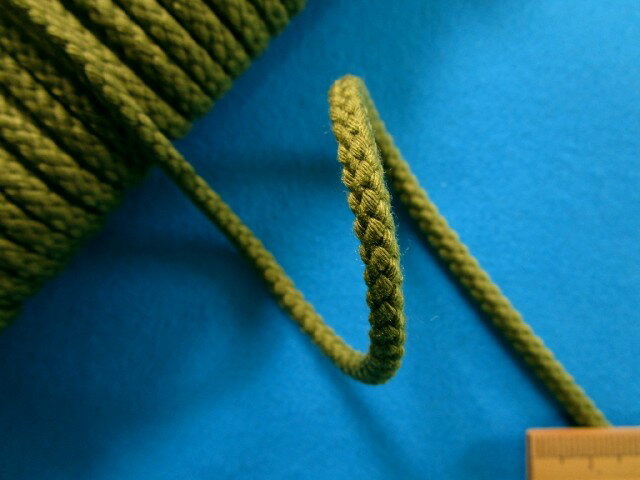 アクリル江戸打ひも(中太）モスグリン系