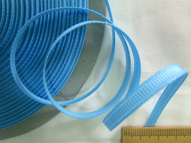グログランリボン（0.4cm幅 30m巻）濃水