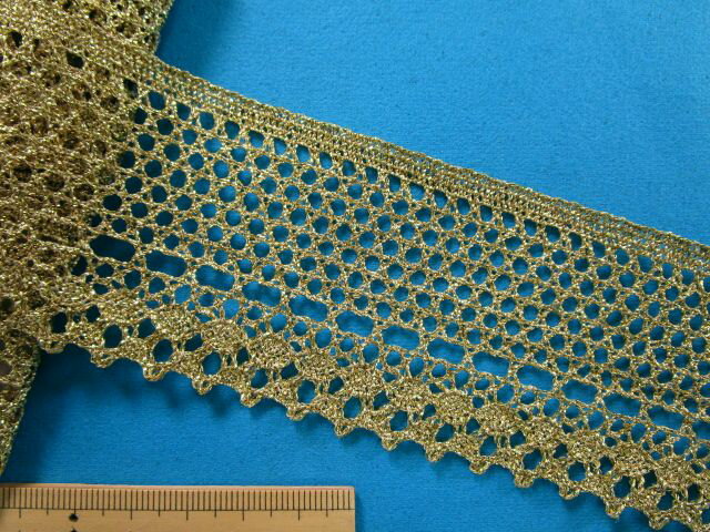 ラメトーションレース（5.3cm幅 3m巻）金