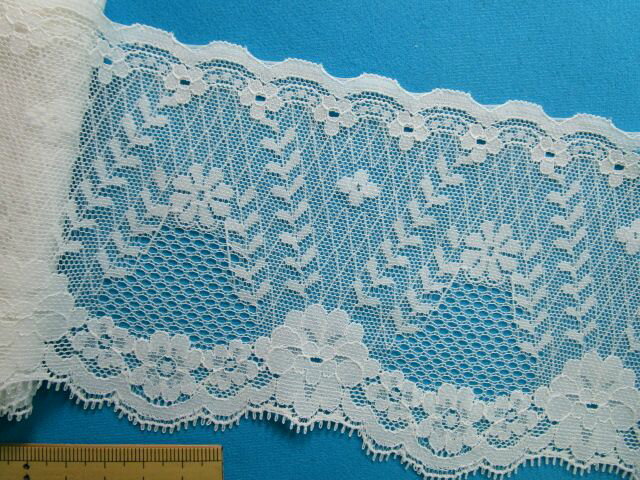 ラッセルレース（10cm幅 5m巻）白