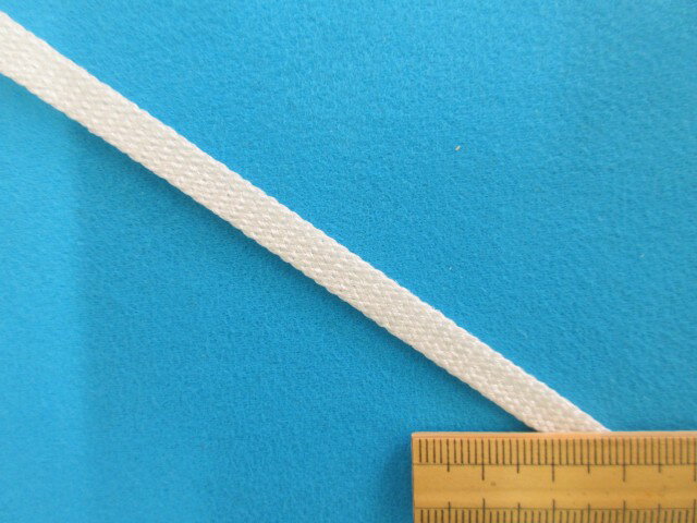 ラメ平ソフトコード(6mm)オフ白