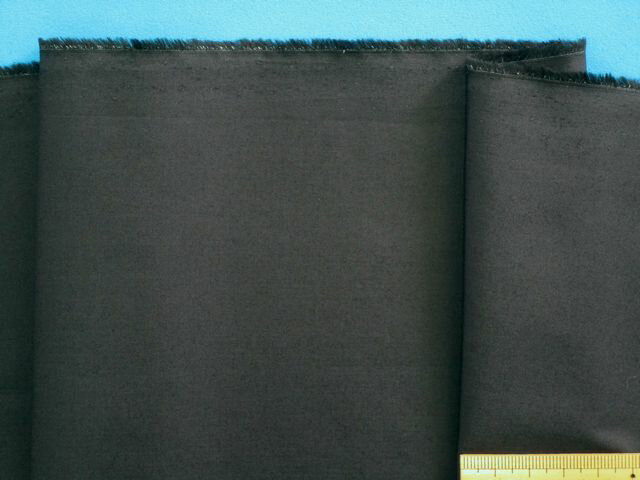 綿タイプライターストレッチ生地（やや薄）黒（135cm幅　1．5m）