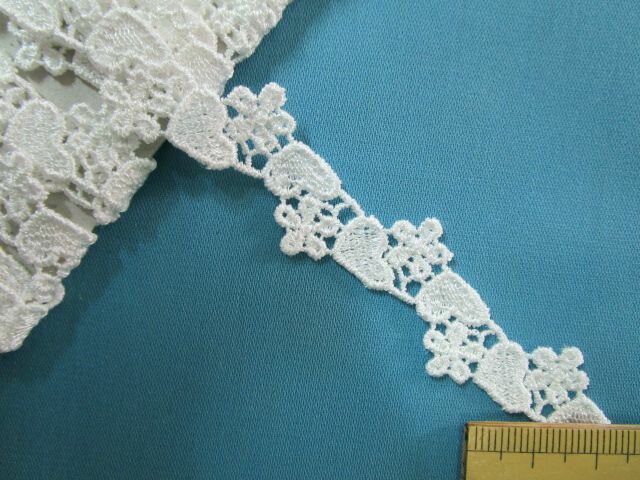 レーヨンケミカルレース(1.9cm幅 4m巻）オフ白