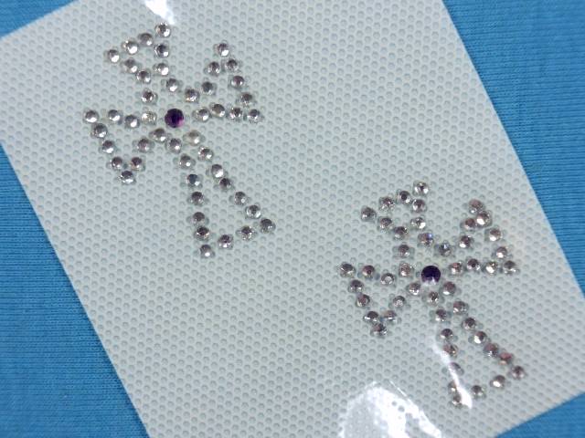 在庫処分ラインストーン（ホットフィックス）ツインクロス