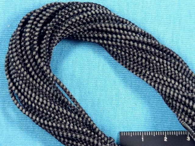 丸ゴム黒×濃グレー