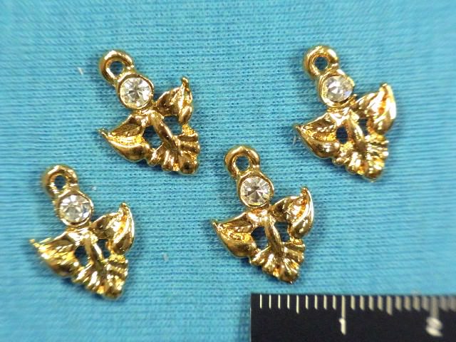 在庫処分アクセサリーパーツゴールド×ラインストーン