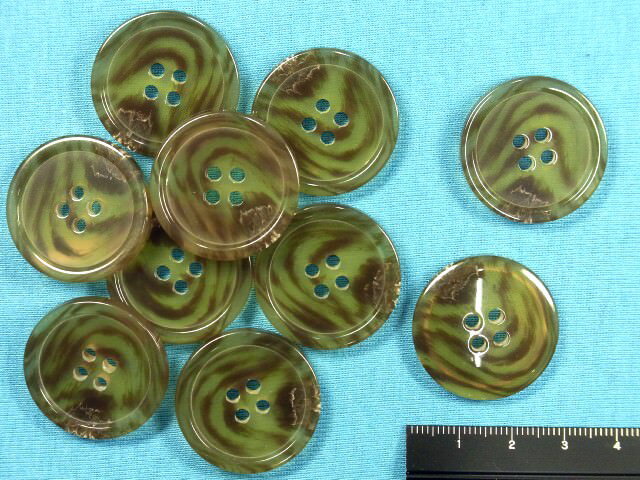 在庫処分プラボタン(28mm)薄茶