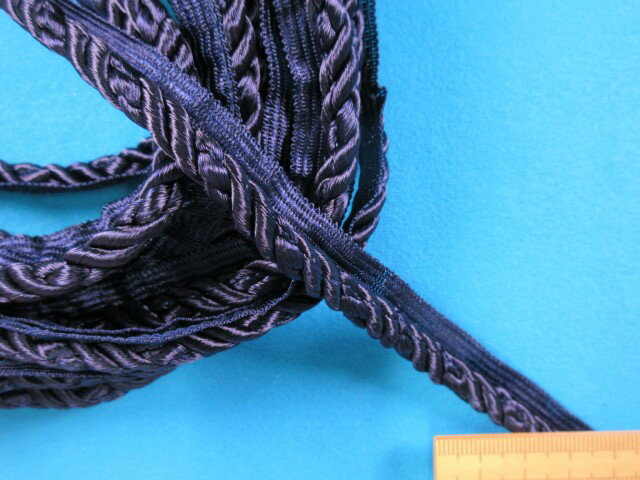 ツイストパイピング（太）（1.3cm幅　5m巻)紺