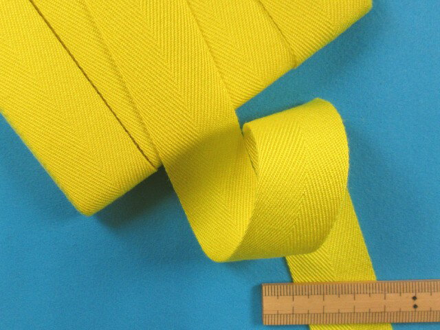 アクリルテープ（ソフトタイプ）（2.5cm幅　10m巻）イエロー