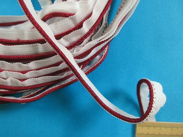 パイピング（細）（1．0cm幅　10m巻）赤エンジ