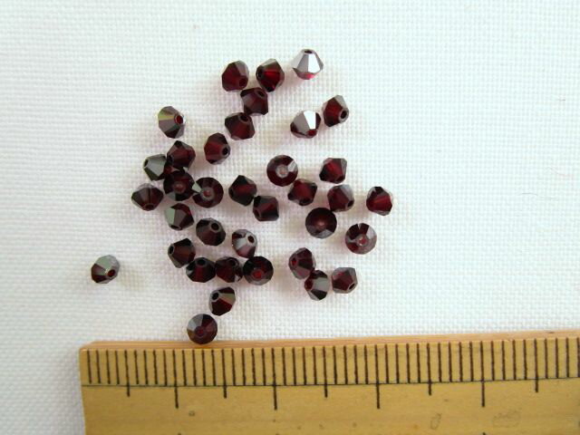 スワロフスキー5301（3mm）GARNET　SATIN