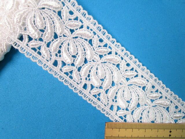 レーヨンケミカルレース（4.8cm幅 2m巻）オフ白