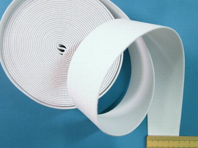 幅広ゴム（白・3.0c）5m巻