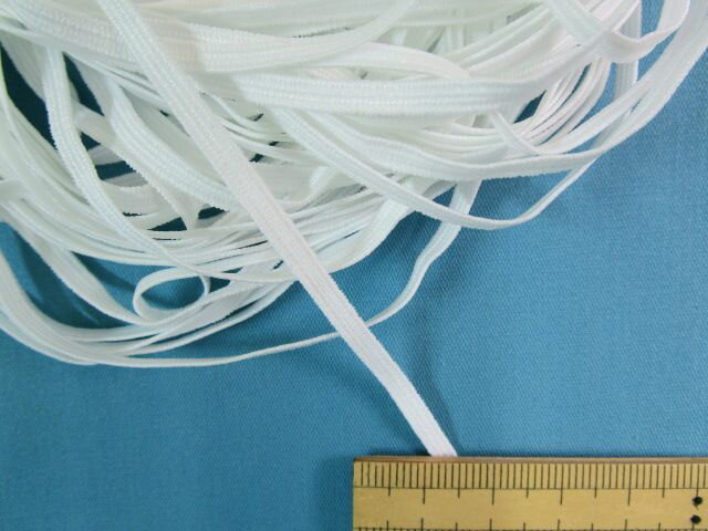 平ゴム（4コ-ル・15m）ソフトタイプ・白