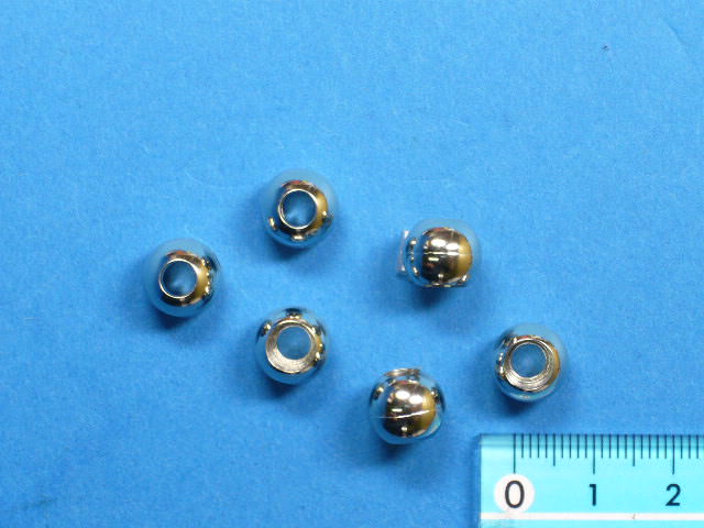 ループエンド（銀・10mm）6個