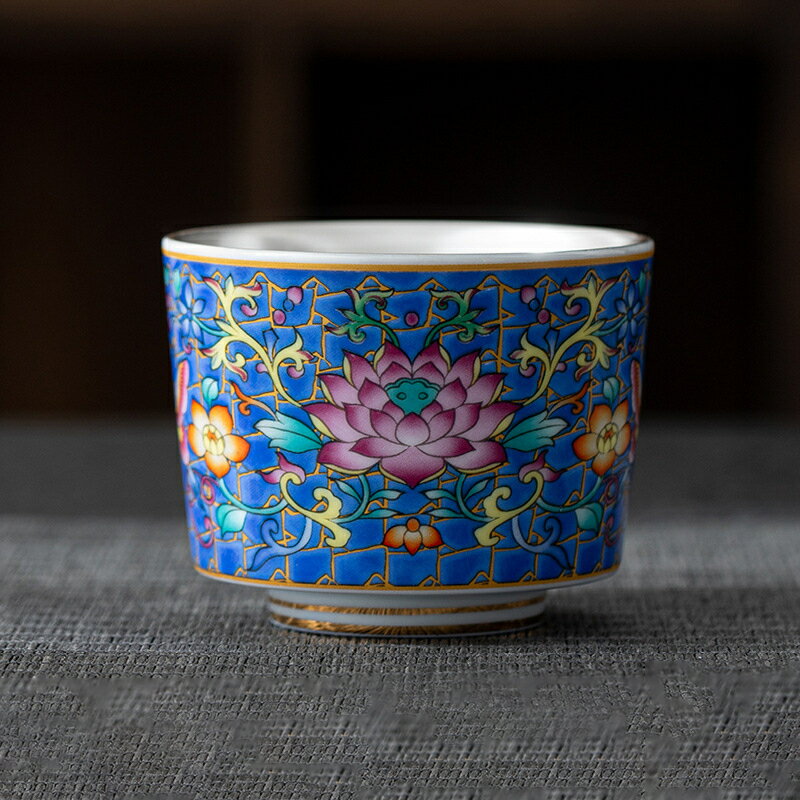 中国陶磁器 花の茶碗 盃 杯 】中国 陶磁器 陶器 磁器 美術品 古美術 銀めっき法の茶碗