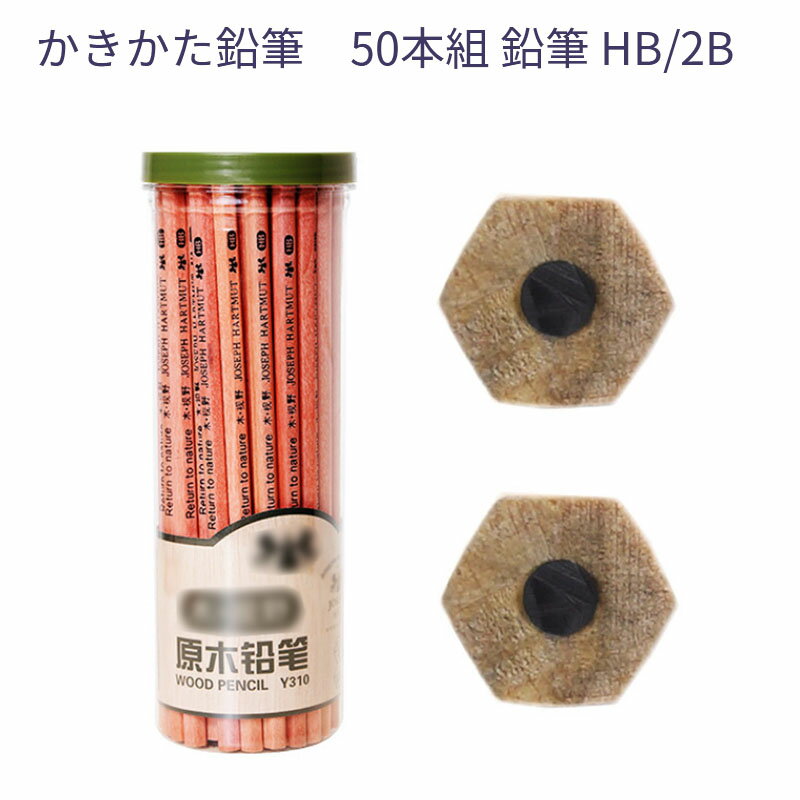 かきかた鉛筆 50本組 鉛筆 HB/2B 筆記具 文房具 文具 学生 子供用 新入学 文具 ギフト プレゼント 贈り物 子供 こども プレゼント