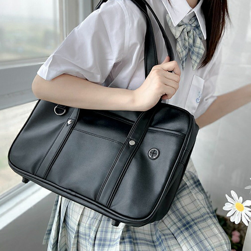 スクールバッグ 高校生 トートバッグ イヤホン穴付き 防水 PU素材 サブバッグ 中学生 女子 ボストンバッグ かわいい おしゃれ 合皮かばん 通学 軽量 学生 高校生 女子 レディース 大容量 通学カバン 通学バッグ 学生カバン スクールバック 送料無料