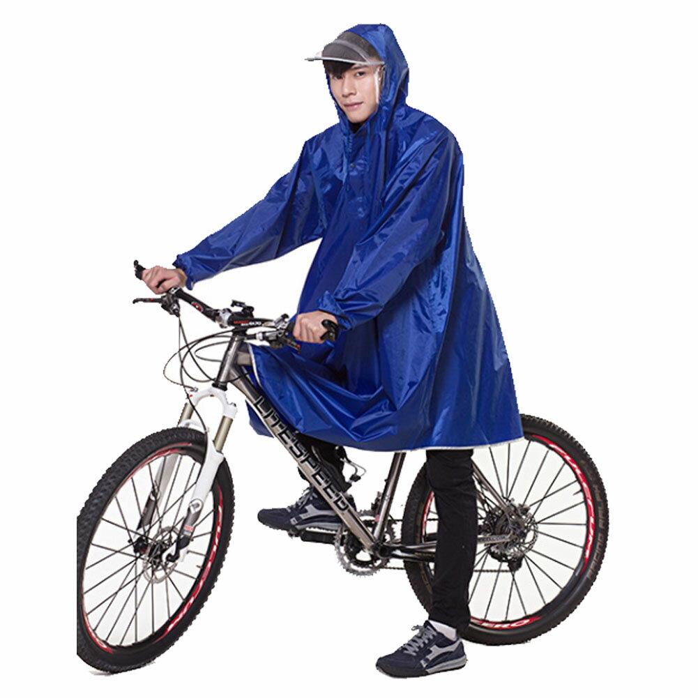 高品質 自転車/バイク レインコート(収納袋付) オックスフォード生地 袖つき/ 袖なし　レインポンチョ ..