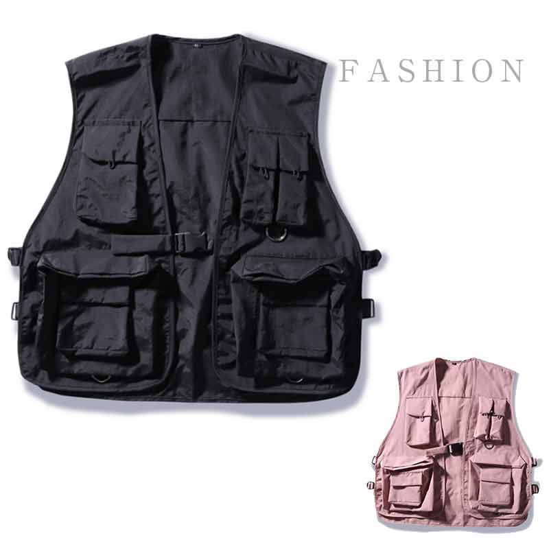 カメラマンベスト　ミリタリーベスト　フィッシングベスト 　アウトドア 多機能 お釣り 登山服 大きいサイズ ミリタリー 撮影用