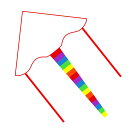 DIY凧 カイト 凧 凧揚げ 5枚セット 無地の手作り凧 絵画カイト ホワイト 三角凧 カイトキット