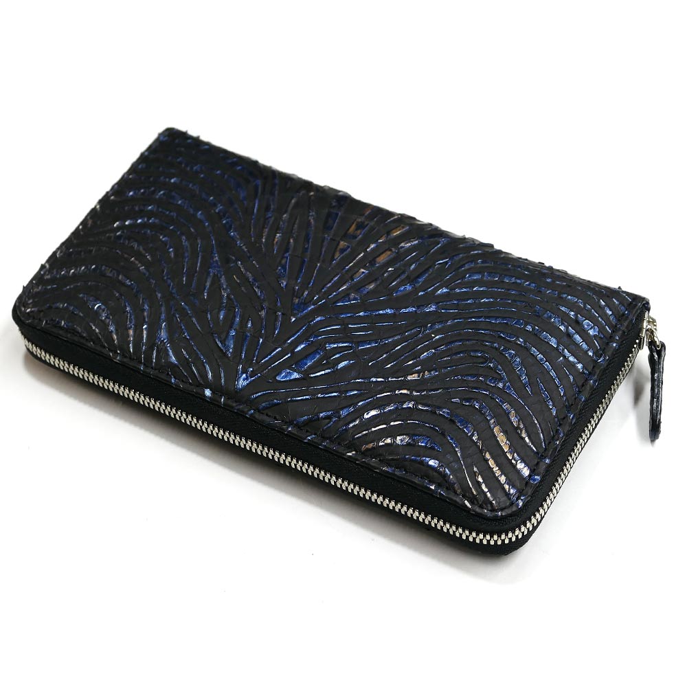 ラウンドファスナー長財布本革パイソ...