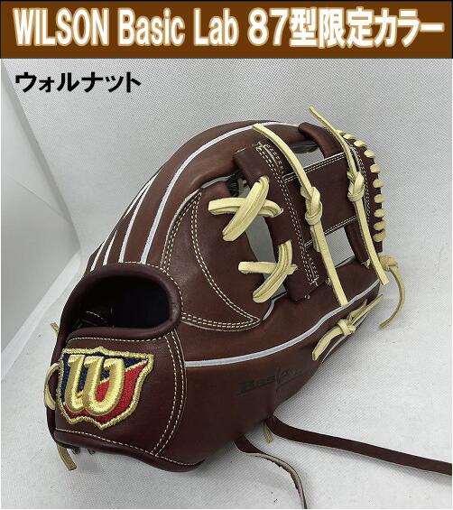 【2023限定カラー】WILSON DUAL 軟式用 Basic Lab デュアル 内野手用 87型【湯もみ&送料無料】