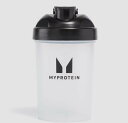 マイプロテイン ミニ プラスチック シェイカー Blender bottle 400ml クリア ブラック ブレンダーボール付属(4)