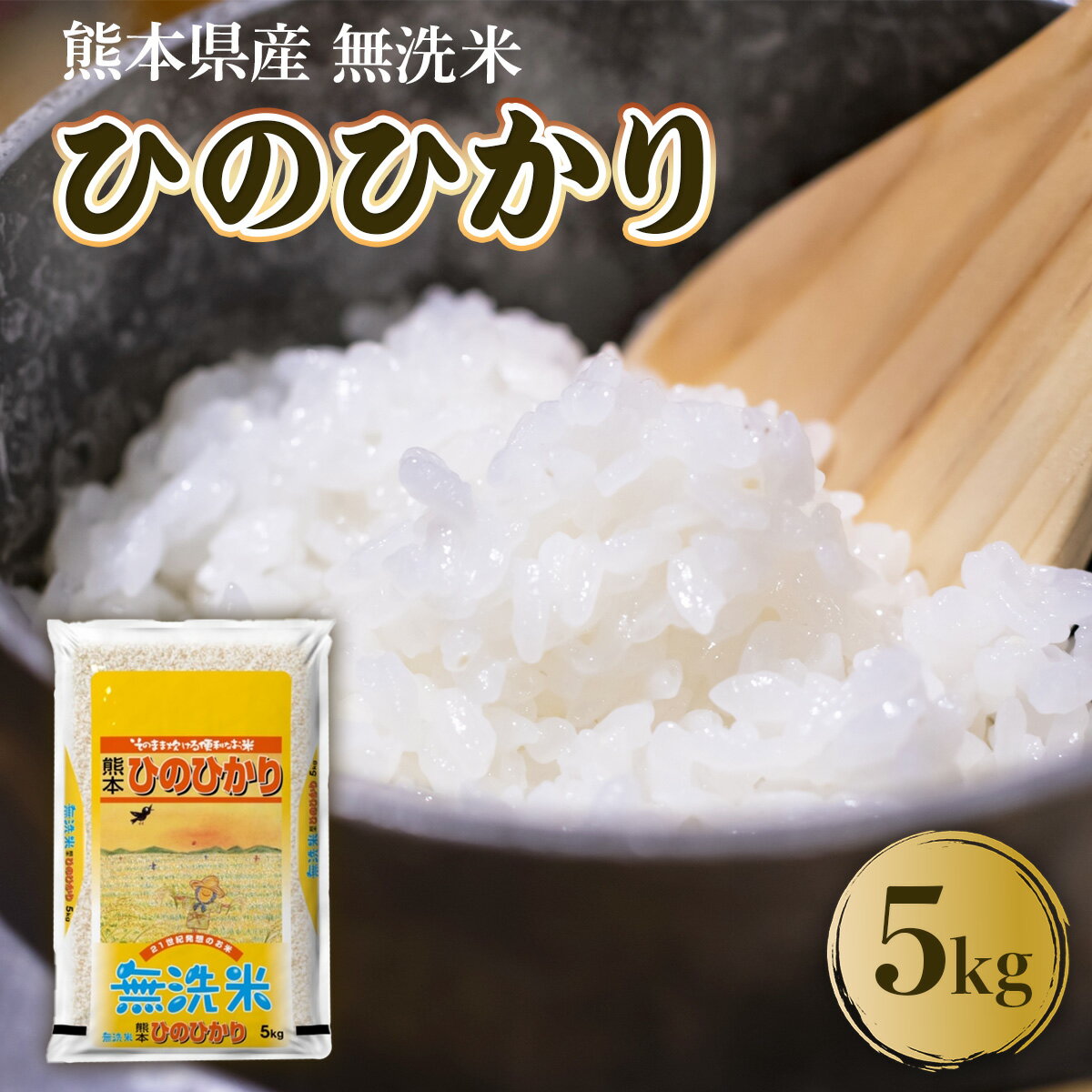 米 白米 5kg 無洗米 ヒノヒカリ 熊本産 最新年度産 送料無料 ひのひかり 九州 名産 精米 うるち お米 ご飯 非常用 備蓄米 常温便