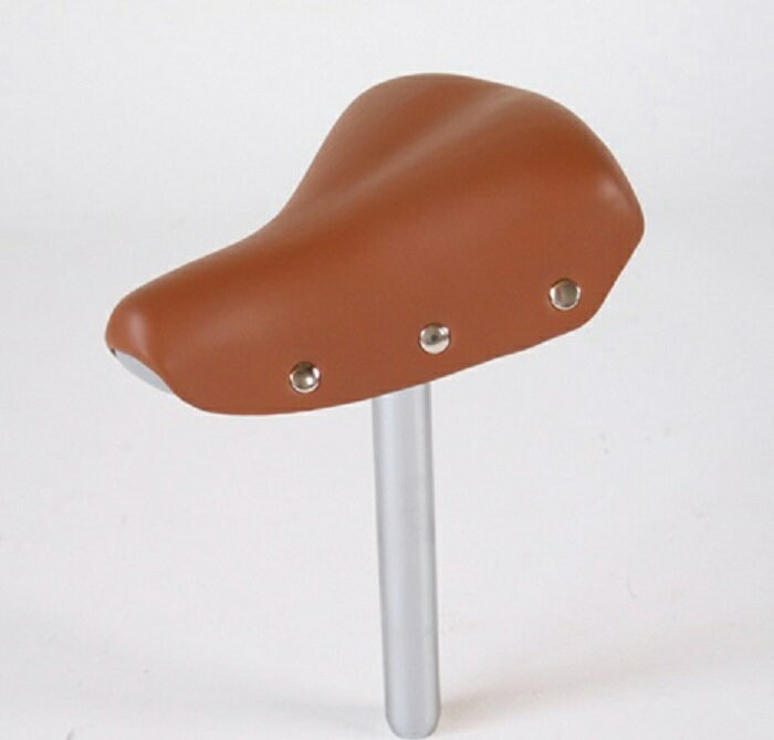 [丸八工機]「ポスト直付けサドル」GR3607Pカラー：(ブラウン)【ポスト径28.6mm】【自転車を4cm低く低床にできます】★(BS）ロココ・カジュナに対応・サイズ：幅226×全長261mm