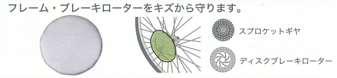 [大久保製作所]「スプロケット&ブレーキローターカバー」★大好評・品番 : RS-S570・適応サイズ: ギヤ 最大34T ローター 最大203mm・材質 : ポリエステル(ウレタン)・カラー : シルバー 1