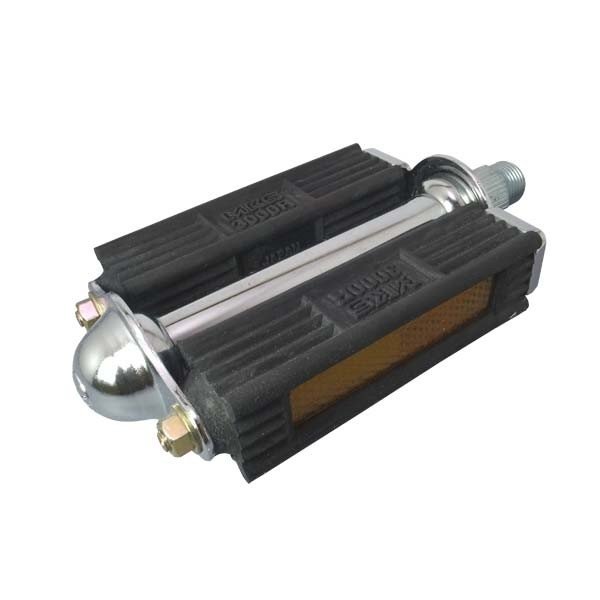 [MKS](三ヶ島)「ゴム製ペダル」3000R・リフレクター付・ボディ：ステール・踏面：両面・おすすめ用途：..