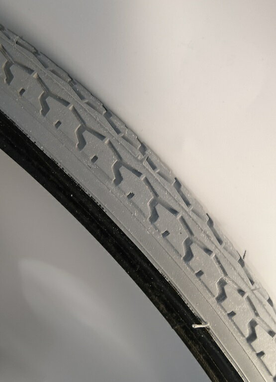 [IRC]「車いすタイヤ」・サイズ : W/O 22×11/4 (32-501)・一本単位・カラー : グレー/ブラック