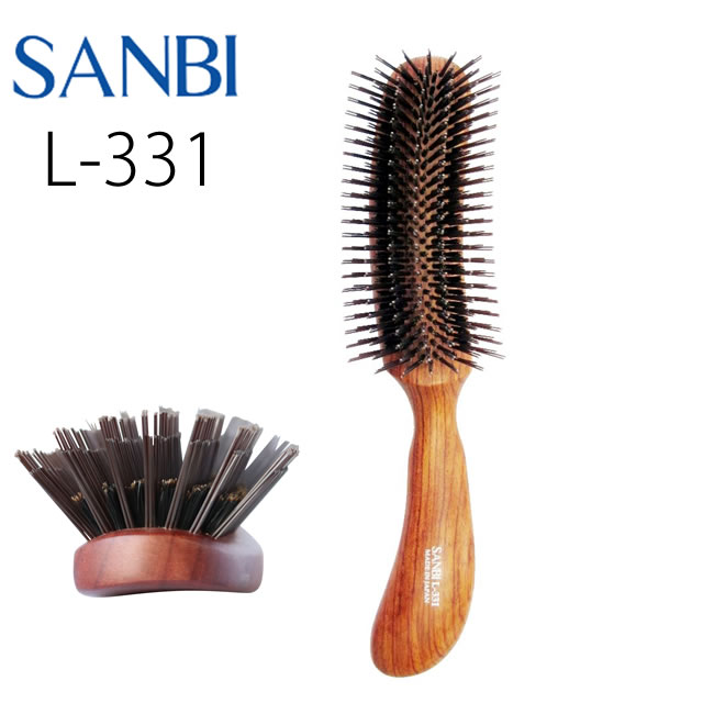 【お代金が半額チャンス5/16 9:59迄】 SANBI サンビー工業 ヘアケアブラシ Lー331 ／ SANBI サロン専売品 ヘアケア