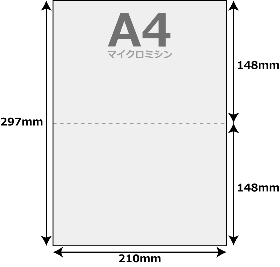 A4 ミシン目入り 帳票用紙 500枚 2分