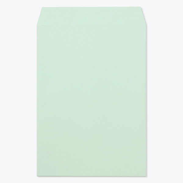 角2 封筒 パステルカラー 透けない パステル グリーン 100g 1000枚 枠なし ヨコ貼 kr0273