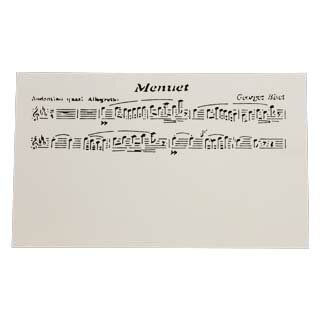 名刺 4号 50枚 切リ絵 S5 メヌエット 【 名入れ 印刷なし　紙の販売です 】 【 4号 切り絵 】