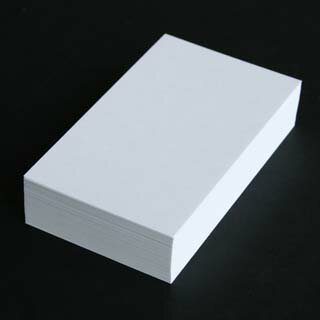 名刺 4号 ホワイトプリンス 100枚 / 箱 【 名入れ 印刷なし　紙の販売です 】 【4号 スタンダード　薄口】