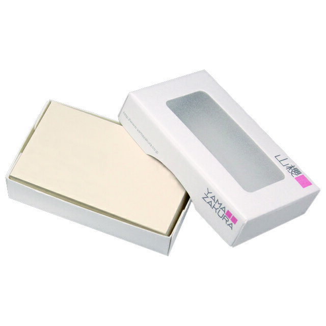 名刺 4号 さくら クリームCoC 025 100枚 / 箱 【 名入れ 印刷なし 紙の販売です 】 【 4号 エシカル製品 】