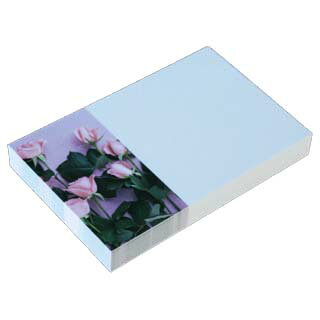 名刺 4号 50枚 フォトコレクション100 PM-75 バラ 【 名入れ 印刷なし　紙の販売です 】【4号 写真入り 花・カーデニング】