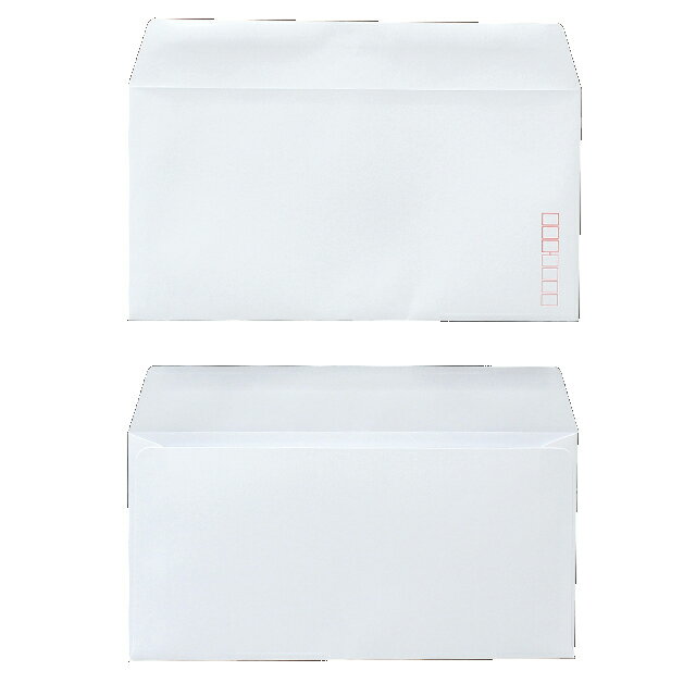 封筒 洋長3 （235×120mm）カマス貼 白色封筒 ケント 100g 1000枚