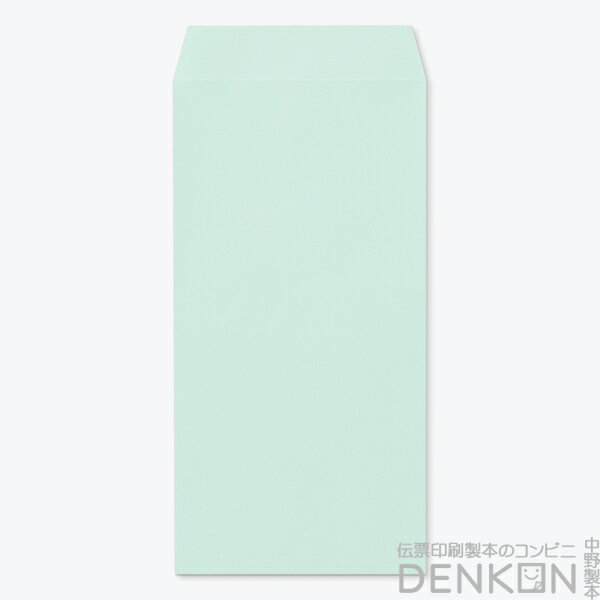 封筒 長3 ECグリーン 紙厚80 枠なし スミ貼 1000枚