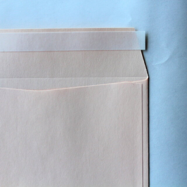 封筒 パステルカラー封筒 長3 テープスチック パステル ピンク 80g ヨコ貼 枠入 1000枚 nr4312