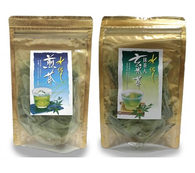 守半總本舗 守半海苔 水出し抹茶入り玄米茶 【ティーバッグ】12袋 煎茶（掛川産） 玄米（国産） 抹茶（国産） 高級海苔 味海苔 海苔 焼き海苔 焼きのり 贈答 ギフト お歳暮 2020