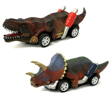 人気のミニカーセット!リアルな恐竜のミニカー ティラノサウルス & トリケラトプス( 2種セット ) ディノカー 恐竜 ダイナソー ミニカー 車 おもちゃ 子供 男 グッズ 誕生日 誕生日プレゼント クリスマス クリスマスプレゼント 2022 送料無料
