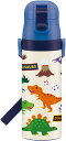 超軽量・コンパクトロック付ワンプッシュダイレクトステンレスボトル 470ml ディノサウルス DINOSAURS 恐竜 水筒 お弁当 夏休み ピクニック 幼稚園...