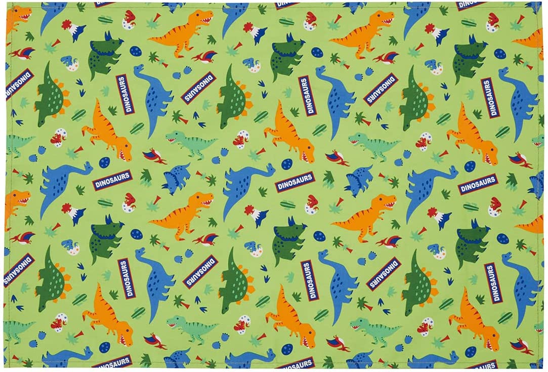 大判ランチョンマット ディノサウルス DINOSAURS 恐竜 スケーター(Skater) 60x40cm 名前タグ付き お弁当 ピクニック 子供 男の子 女の子