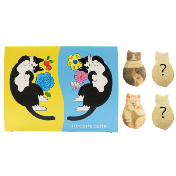 猫 お菓子 neco necone クッキー ( 4枚入 ) ソックス Cookie neko 猫 ねこ ネコ Cat キャット 季節柄 ハチワレ 茶縞 動物 アニマル おしゃれ お菓子 焼き菓子 詰め合わせ グッズ 誕生日プレゼント プレゼント ギフト 敬老の日 2023のサムネイル