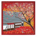 猫 風呂敷 【たまのお散歩】小風呂敷「紅葉」Maple(11月・十一月・ねこ・猫・ネコ) 50cm 紺 ふろしき 贈答 プレゼント 包み ランチクロス 和柄 ラッピング グッズ 敬老の日 2023 ギフト メール便送料無料