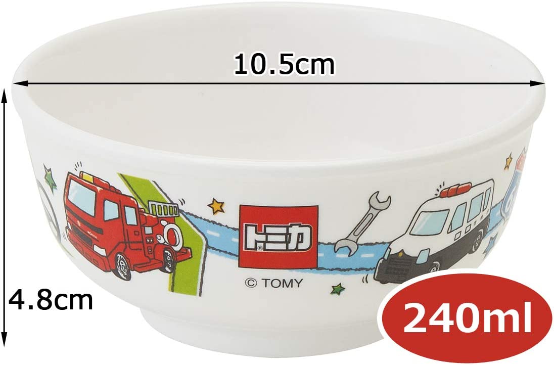 メラミン製お茶碗 240ml トミカ(TOMICA) スケーター (Skater) お皿 食器 ご飯 お茶碗 朝ごはん 子供 グッズ